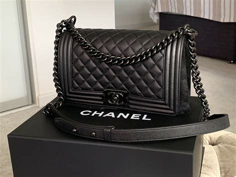 chanel boy bag schwarz|chanel boyfriend bag.